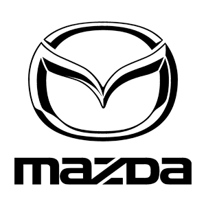2 X Mazda Badge Sticker Logo M RX8 MX5 Mazdaspeed MPS MS Gloss White or Black 