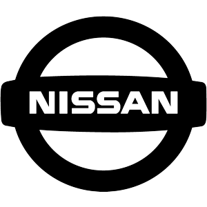Nissan Logo mit Schrift glasiert Anstecknadel Badge 
