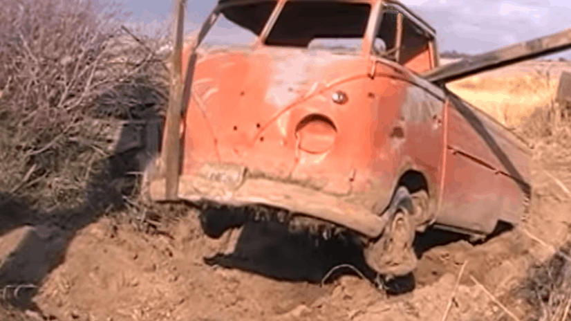Buried Volkswagen Single Cab Recovered After 45 Years