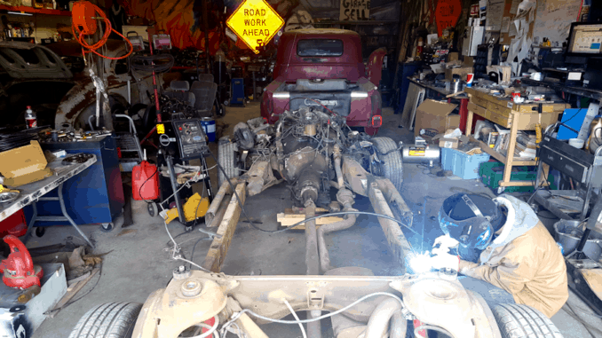 GM B-Body Chassis Narrowing for Body Swap