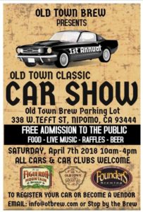 Old Town Classic Car Show @ OLD TOWN BREW | Nipomo | CA | United States