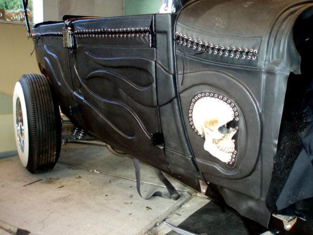The Black Bitch Leather Wrapped Hot Rod