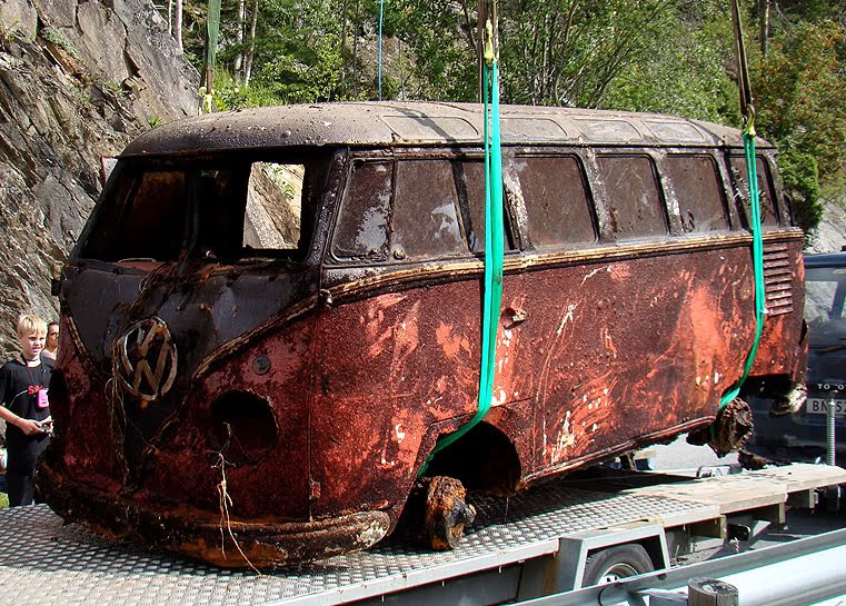 1957 Volkswagen Bus Recovered From Norway Lake