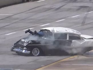 1955 Chevrolet Drag Race Crash