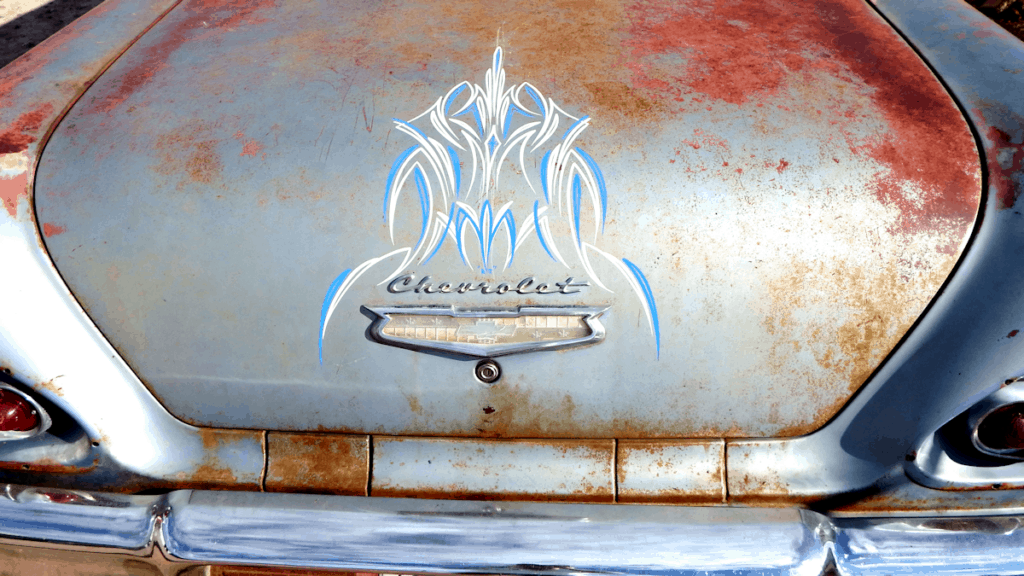 1958 Chevrolet Biscayne Truck Pinstripe Details 