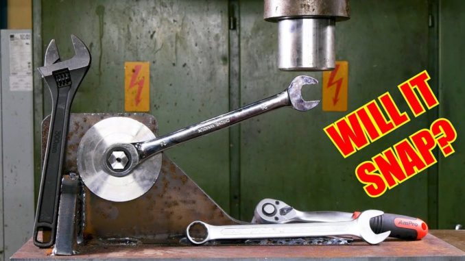 Which is the Strongest Wrench Type - Hydraulic Press Test