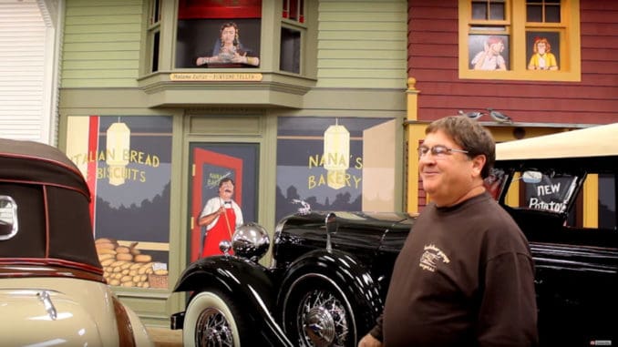 Small Town Custom Built to Display Antique Car Collection