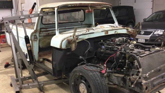 1961 Ford F100 ~ P71 Crown Victoria Police Interceptor Chassis Swap