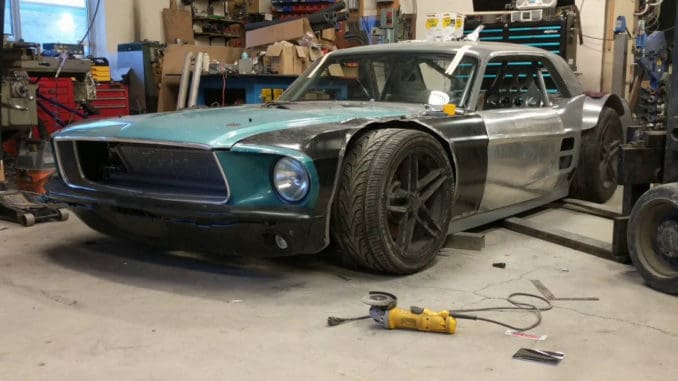 Extreme Widebody 1967 Ford Mustang Meets C5 Corvette Build