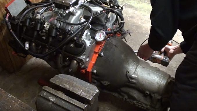 How To Mount a 6.0 Liter LS Engine to an Older GM TH350 Transmission