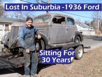 Lost In Suburbia ~ 1936 Ford Sitting for 30 Years