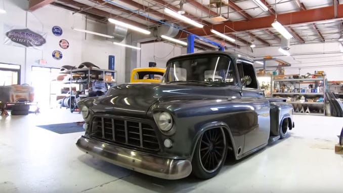 Sinister '56 Chevy Smokin' Burnout in 1,000 HP Pickup