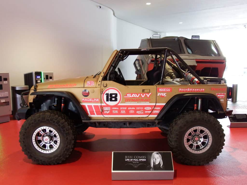 Jessi Combs Tribute Petersen Automotive Museum ~ Parking Garage Display