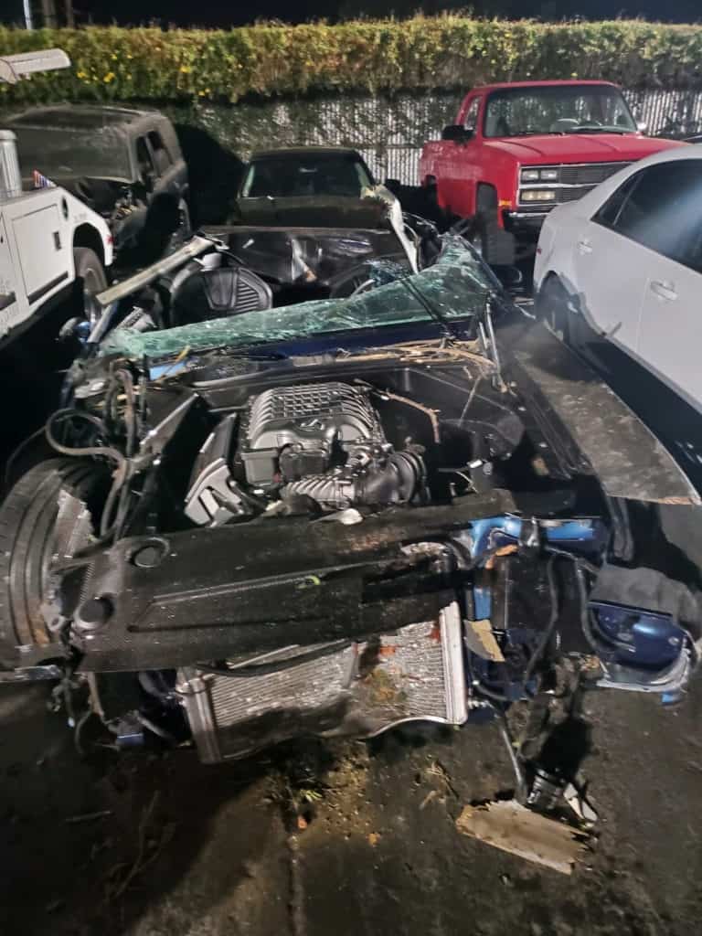 Kevin Hart's 1970 Plymouth Barracuda Totaled
