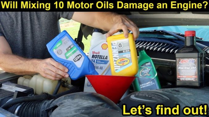 Will Mixing Motor Oils Damage an Engine