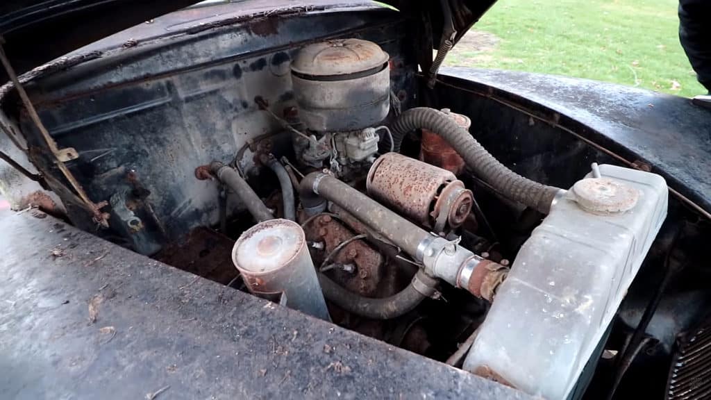 1941 Ford Super Deluxe Engine Compartment