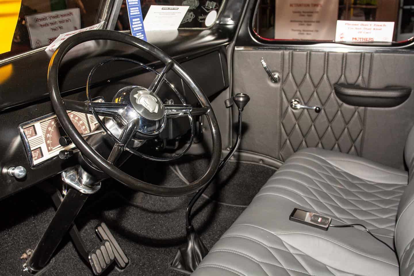 1941 Ford COE Custom Hauler Interior. Photo - The Transmission on Facebook