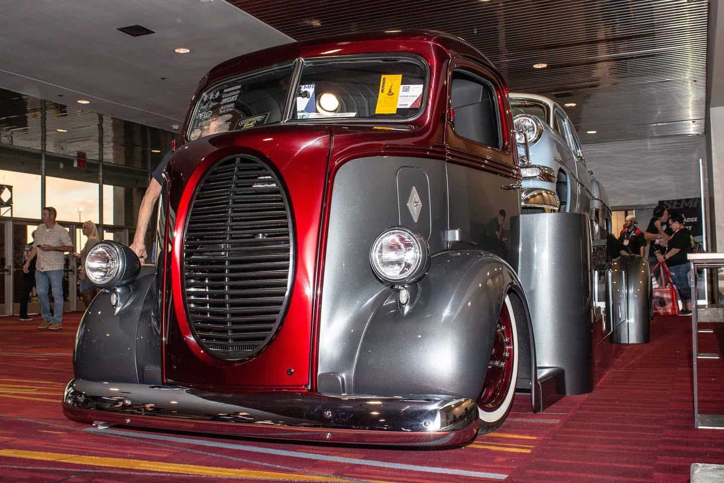 1941 Ford COE Custom Hauler by Popeye's Rod Shop at SEMA. Photo - The Transmission on Facebook