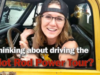 Emily on the Hot Rod Power Tour
