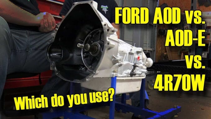 Ford Automatic OverDrive vs AODE vs 4R70W