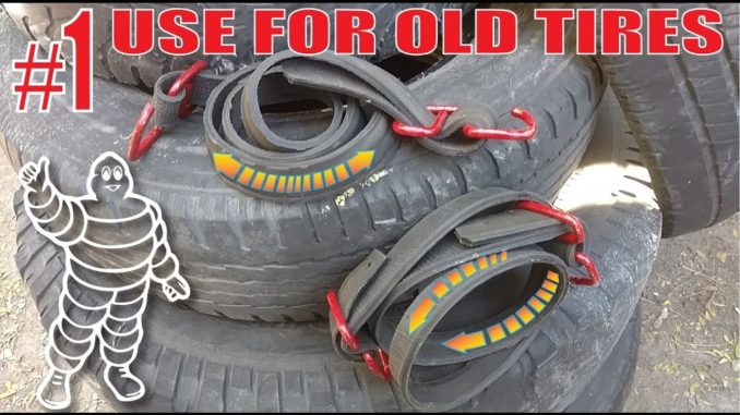 Making Heavy Duty Bungee Cords from Old Tires