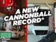A New Cannonball Record