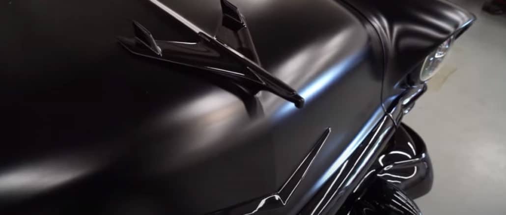1956 Chevy Bel Air Matte Black Unicorn