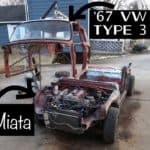 1967 VW Type 3 Squareback Gets Mazda Miata Chassis Swap