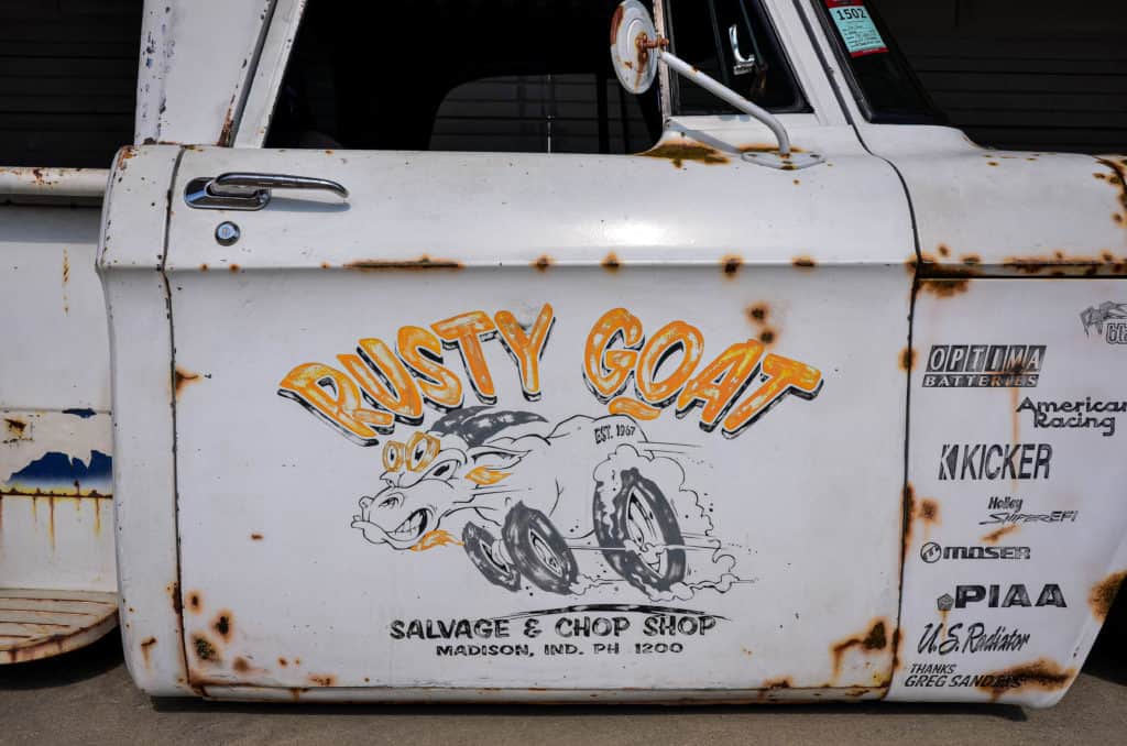 Rusty Goat Salvage and Chop Shop Door Art