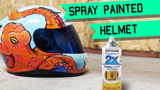 How To Rattle Can Spray Paint a Motorcycle Helmet