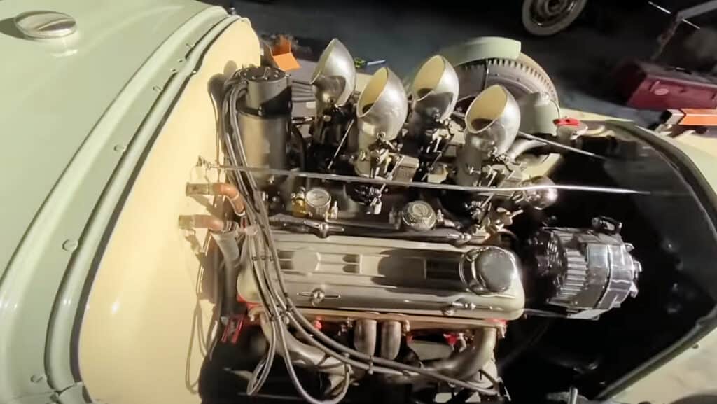 Corvette Sourced 350 with four 97 Stromberg Carburetors