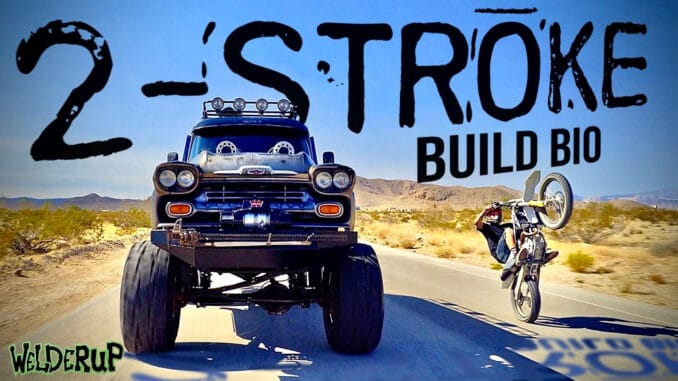 WelderUp's 2-Stroke '58 Chevy Apache Monster Truck Build Bio and Drive