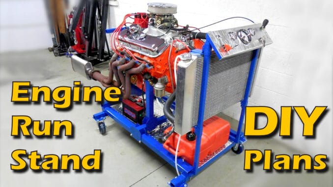 DIY Engine Run Stand Build Plans
