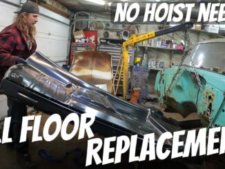 Replacing a Full One-Piece Floor Pan at Home with Body on Frame