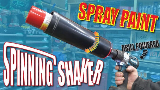 DIY Drill Powered Spray Paint Can Shaker