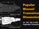 Popular Manual Transmission Dimensions