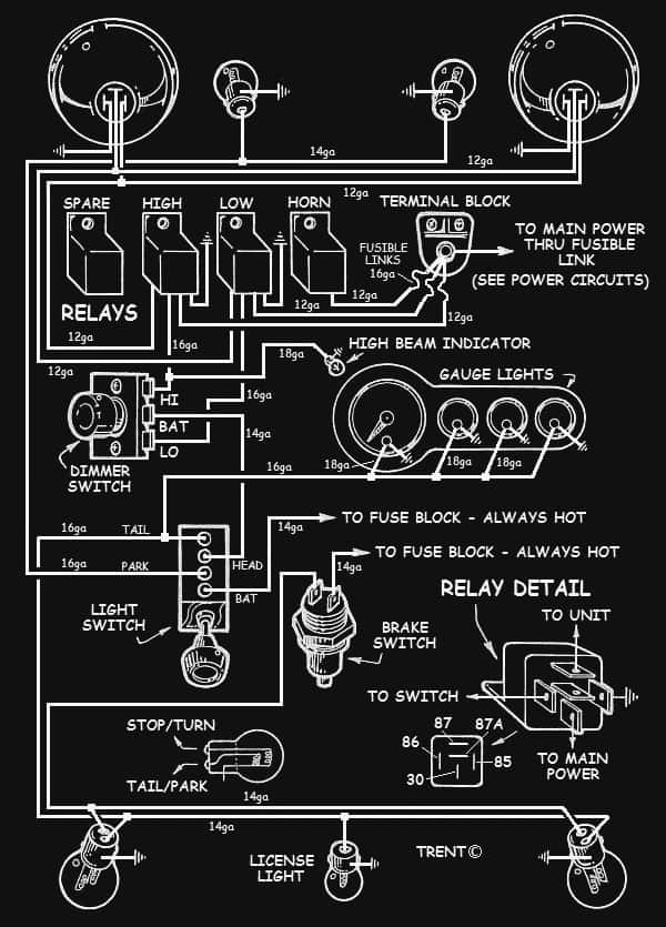 Street Rod Wiring Diagrams The Magic Of The Horn Circuit Route Hot My XXX Hot Girl