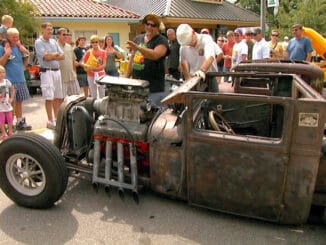 Daddy Crabs 1929 Ford Rat Rod at Cruisin the Coast