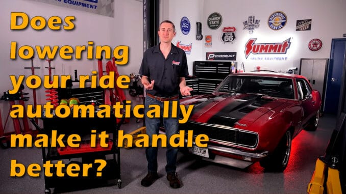 Will Lowering Your Car Automatically Make It Handle Better?