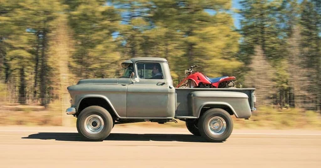 1955 Chevy 4x4 Truck ~ Daddy's Girl on the Trail