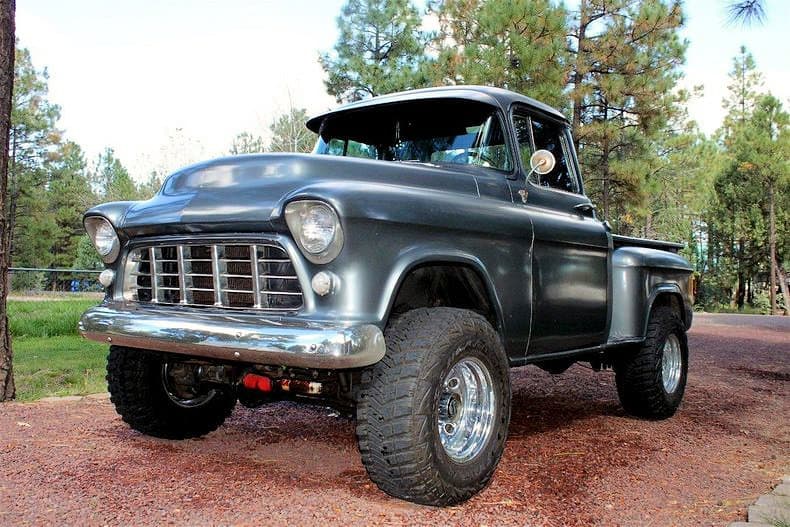 1955 Chevy 4x4 Truck ~ Daddy's Girl Front 3/4