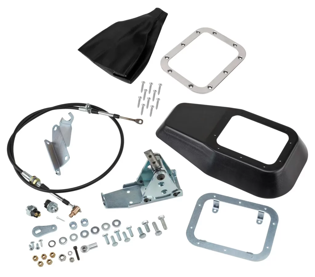 Items Included with Universal Fit Floor Mount Side Detent Shifter Kit