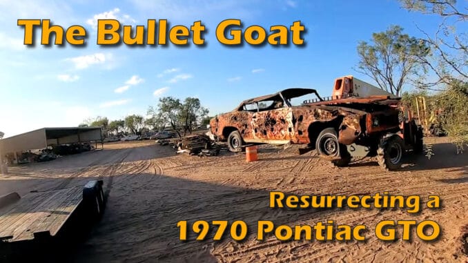 1970 Pontiac GTO full of bullet holes