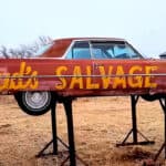 Buds Salvage Cadillac Sign