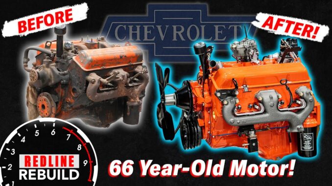 Chevy Small Block 283 Engine Rebuild Before and After