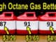 Gas Cans with 87, 91, and 93 Octane Fuel