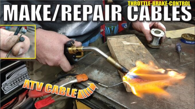 ATV Cable Being Repaired