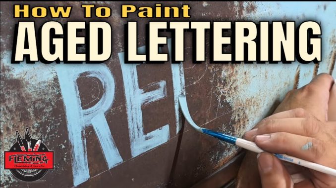 Distressed Lettering